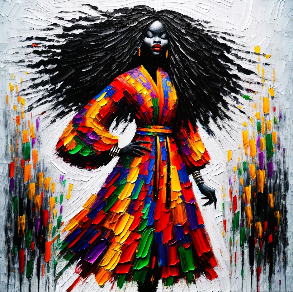 Black woman art décor