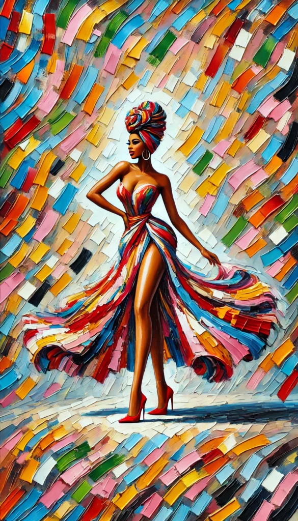 African Woman Paintings and Wall Décor 