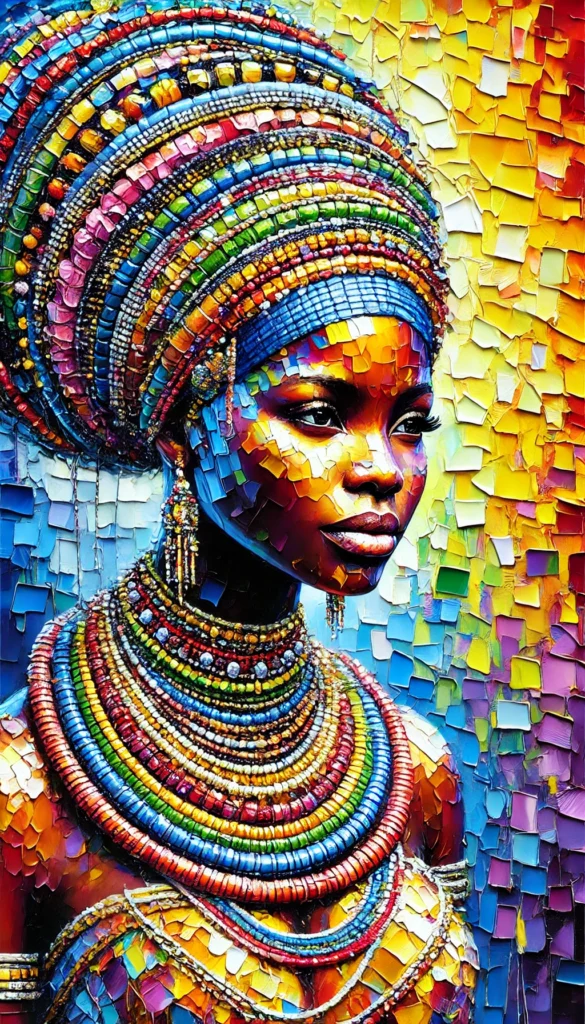 African woman wall art