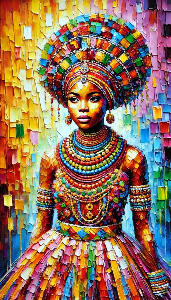 African woman wall art