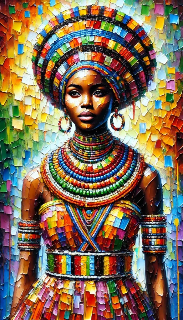 African woman wall art