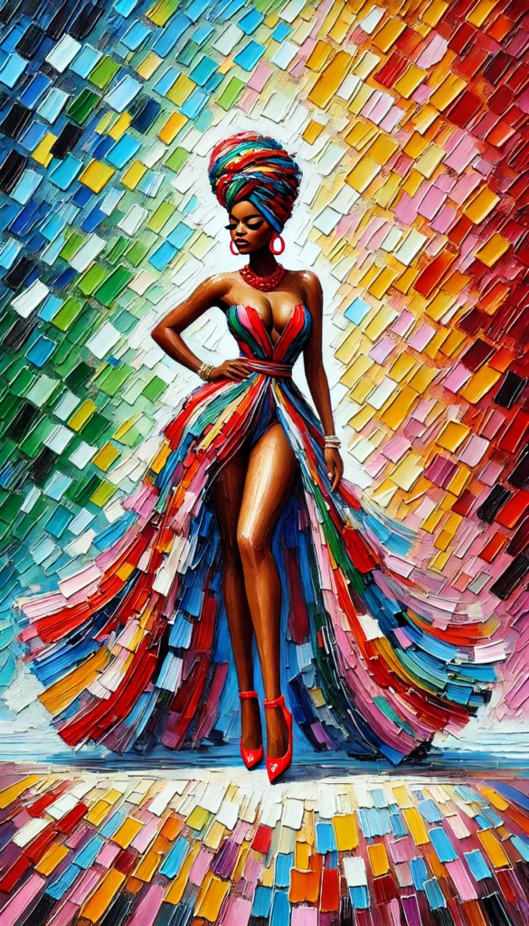 African Woman Paintings and Wall Décor 