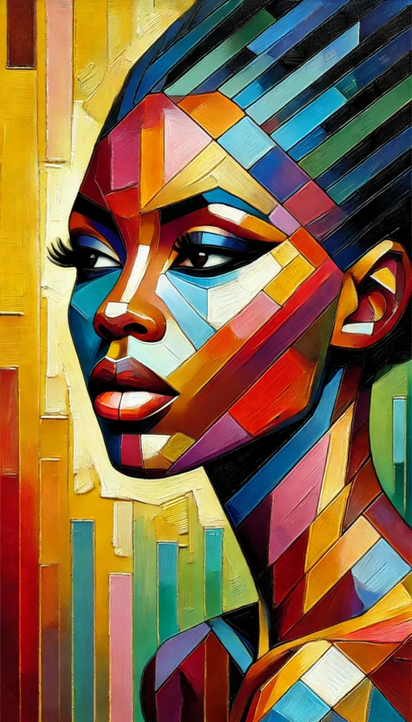 Geometric Abstract Art for Black Women