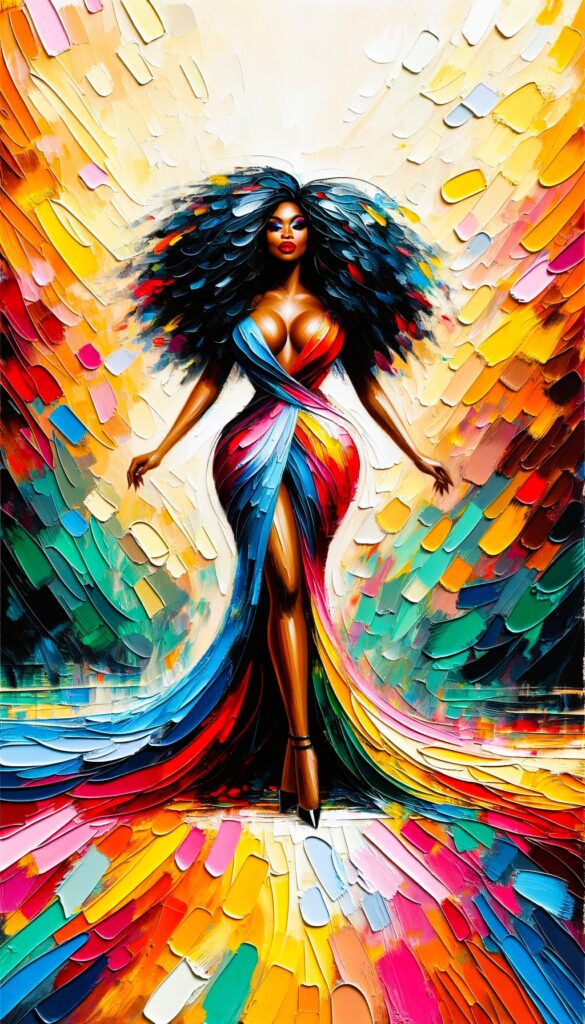 Black woman art decor