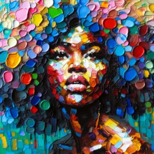 Black woman art décor