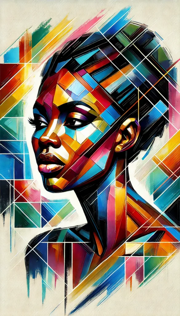 Geometric Abstract Art for Black Women