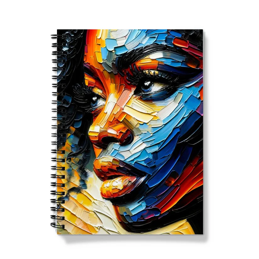 The Beauty of Black Woman Art on Spiral Notebooks